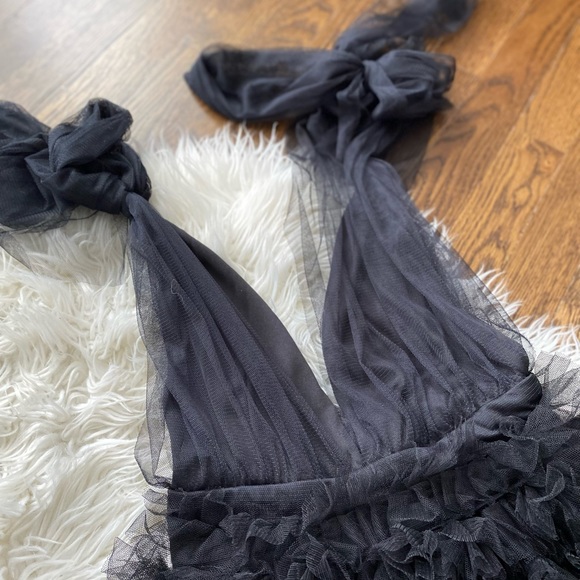 🔹New🔹 Black Tulle Formal Evening Dress - Picture 5 of 6